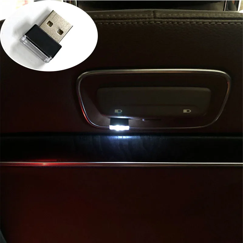 1 шт. автомобильный Стайлинг USB атмосферный светодиодный светильник чехол для Kia