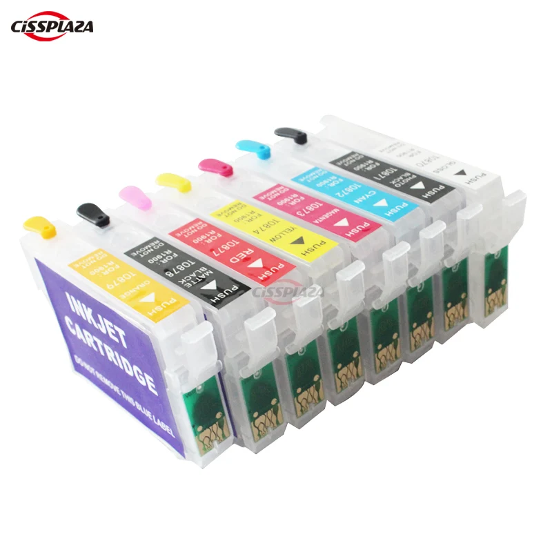 1 комплект картридж для принтера epson R1900 s T0870 T0879|ink cartridge|ink cartridge for epsoncartridge |