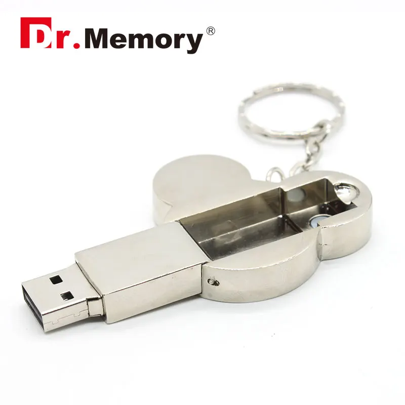 Мультфильм Мышь металлический флэш накопитель USB 2 0 мини 4 ГБ 8 16 оперативной