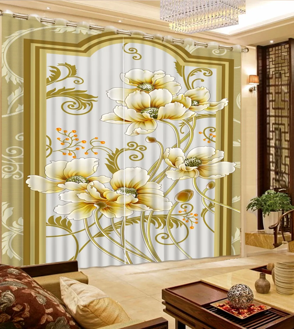 Современные романтические занавески Затемненные окна для спальни гостиной HD