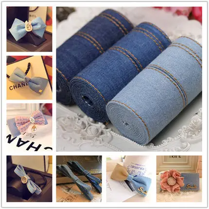 10Yds/Lot Hot-Selling Denim Lace Trim Ribbon 1CM-4CM Webbing Bow Jewelry Accessories Hair Hoop Handmade DIY Material SM397 | Дом и сад
