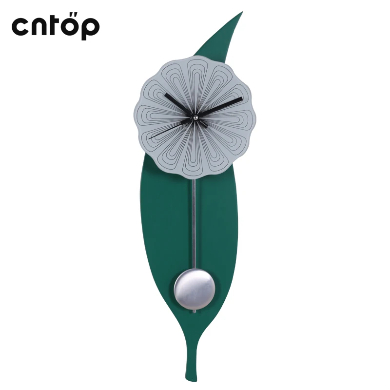 Cntop карманные часы современные короткие safflower бесшумные кварцевые часы|clock