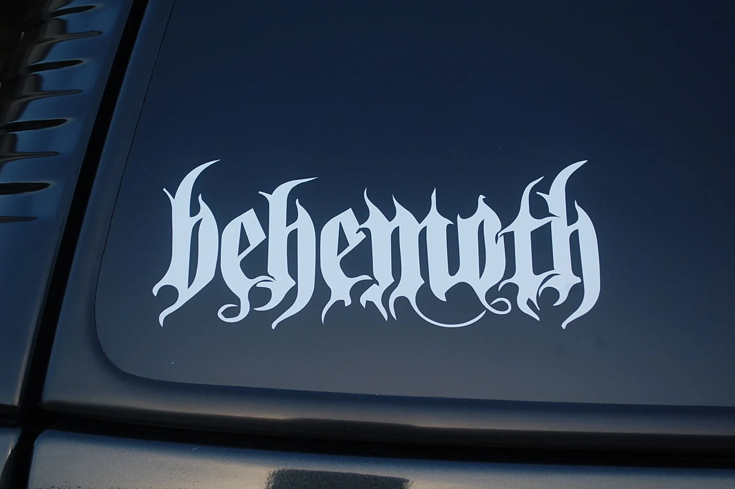 Виниловая наклейка Behemoth (V256) черная металлическая Emperor Marduk выберите размер/цвет