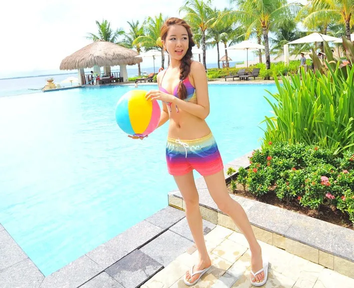 Для мужчин Пляжные шорты быстросохнущая короткие Мужские Шорты для купания