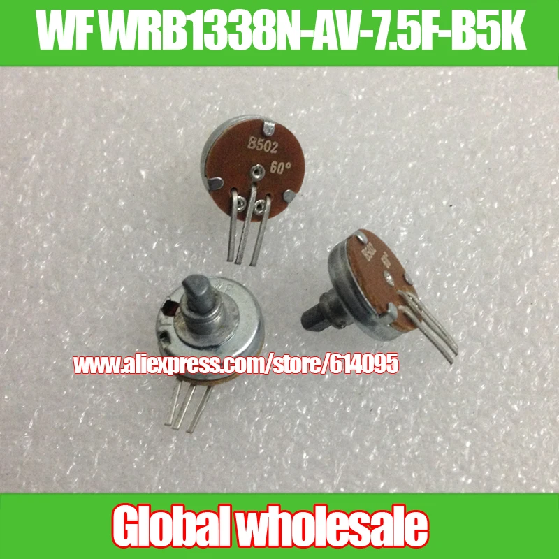 3 шт. потенциометр WF B502 B5K 60 градусов полуручка номер 11|b5k potentiometer|potentiometer b5kb502