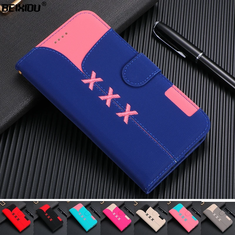 Роскошный вышитый кожаный холщовый чехол для Xiaomi Redmi Note 7 телефона мягкая задняя
