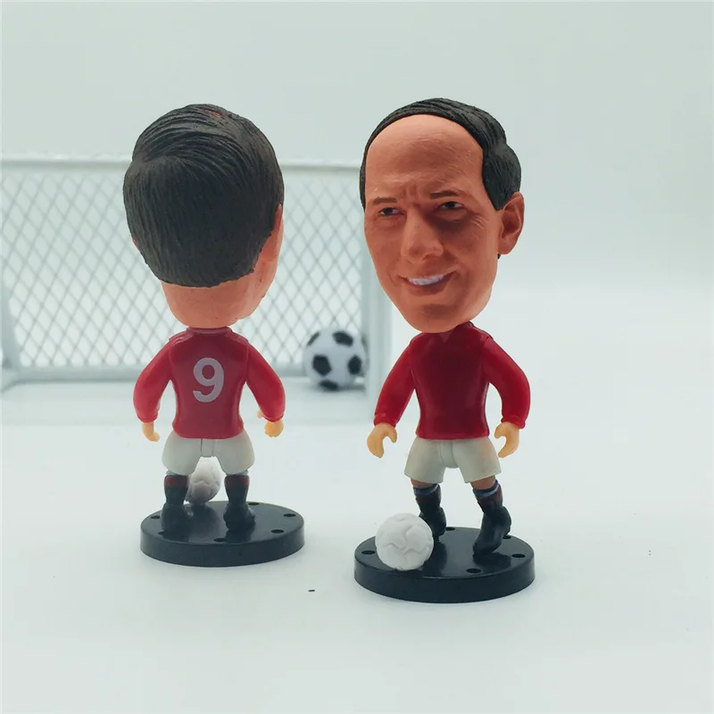 Soccerwe Базовая подвижная футбольная фигурка MU 9 # Charlton кукла красный комплект