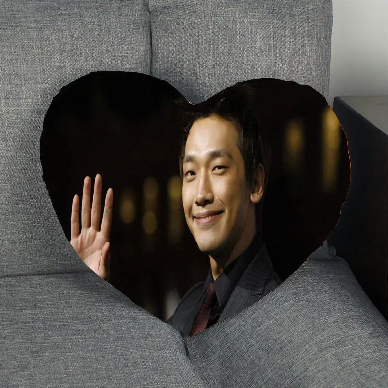 10 Kpop наволочка дождь Сердце Форма атласная тканевая Подушка Чехол для дома Спальня свадебное украшение наволочки - Цвет: 10