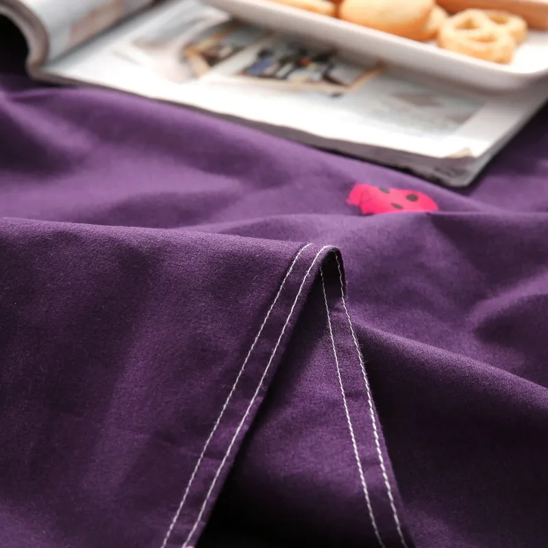 Модный домашний удобный комплект из четырех предметов с фиолетовыми цветами