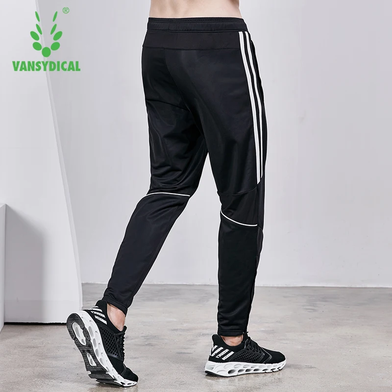 Vansydical Спорт Бег Штаны Для мужчин полиэстер в полоску Фитнес тренировки