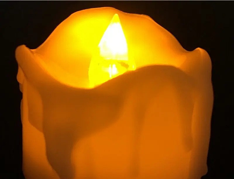 120 шт. мерцающие СВЕТОДИОДНЫЙ TeaLight ближнего света воск капала Батарея работать