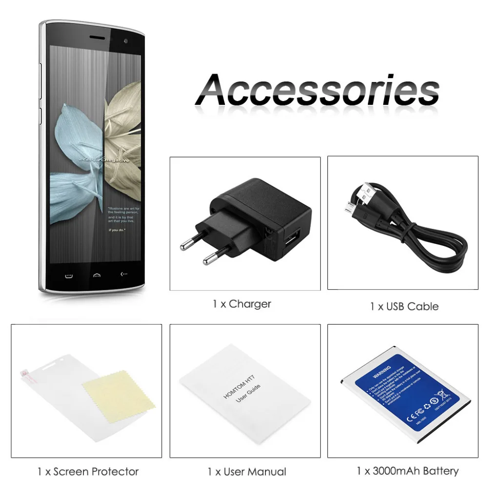 Смартфон HOMTOM HT7 Pro 4G 5.5&quot HD MTK6735 Android 5.1 2G RAM 16G ROM 1280x720 8.0MP камера Wifi GPS|card mobile phone|mobile