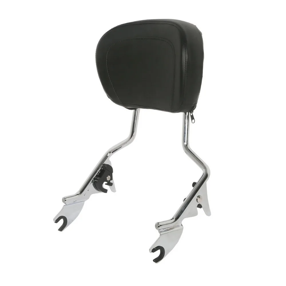 Мотоцикл Detachables вертикальной спинки Pad Сисси Бар Для Harley Touring Road King Street Glide Electra Glide Ultra 2009