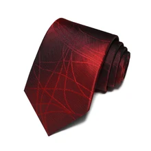 Новинка винно красные галстуки для мужчин Официальный деловой