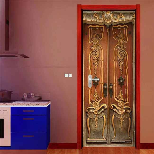 3D виниловые цветные наклейки для стеклянных дверей для лифта лестницы декоративные спальни гостиной водонепроницаемые украшения дома аксессуары - Цвет: nm1001