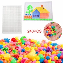 240 шт./компл. 3D Мозаика пазлы детские игрушки композитная