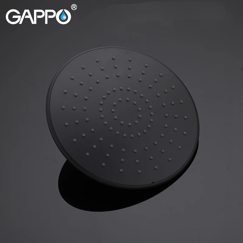 Душевая система GAPPO из латуни настенный смеситель для ванны и душа насадка Водопад черный хром|Душевая