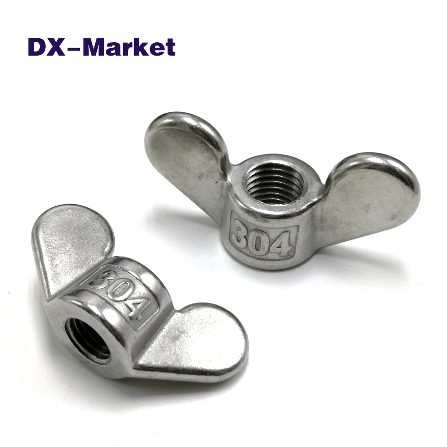

m4-m24 sus304 wing nuts , 304 stainless steel Round wing nut , high quality nut fasteners ,B028