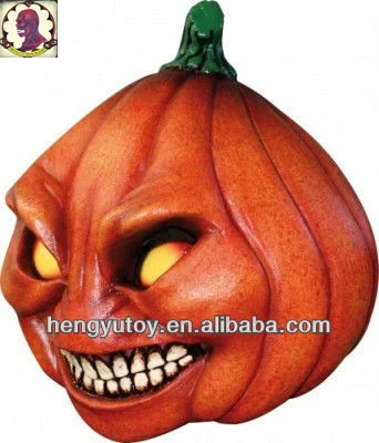 

2018 New Pumpkin Mask Funny Halloween Dress Party Novelty Latex Rubber Mask