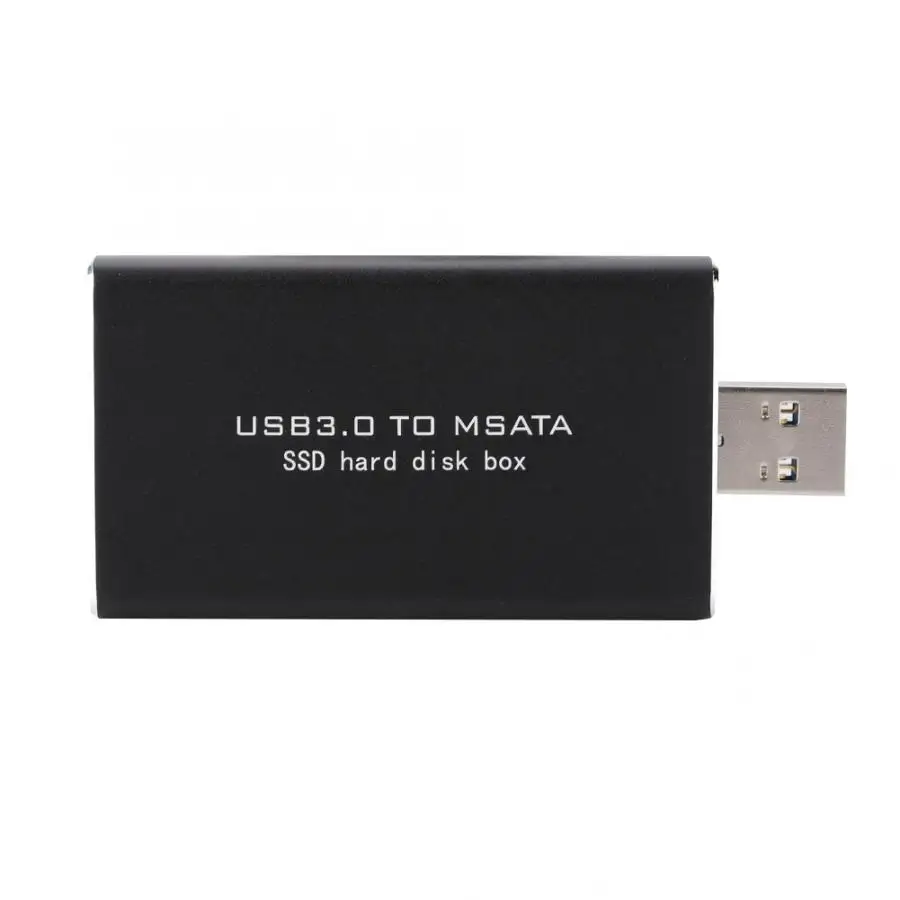 MSATA к USB3.0 алюминиевому SATA3 твердотельному мобильному жесткому диску ASM1153E