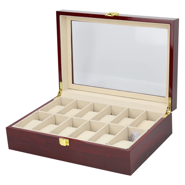 LISM Luxury Wood Storag Boxes 2/3/5/6/10/12/20 Watches Boxes Display Watch Box Jewelry Case Organizer Holder Promotion Boxes