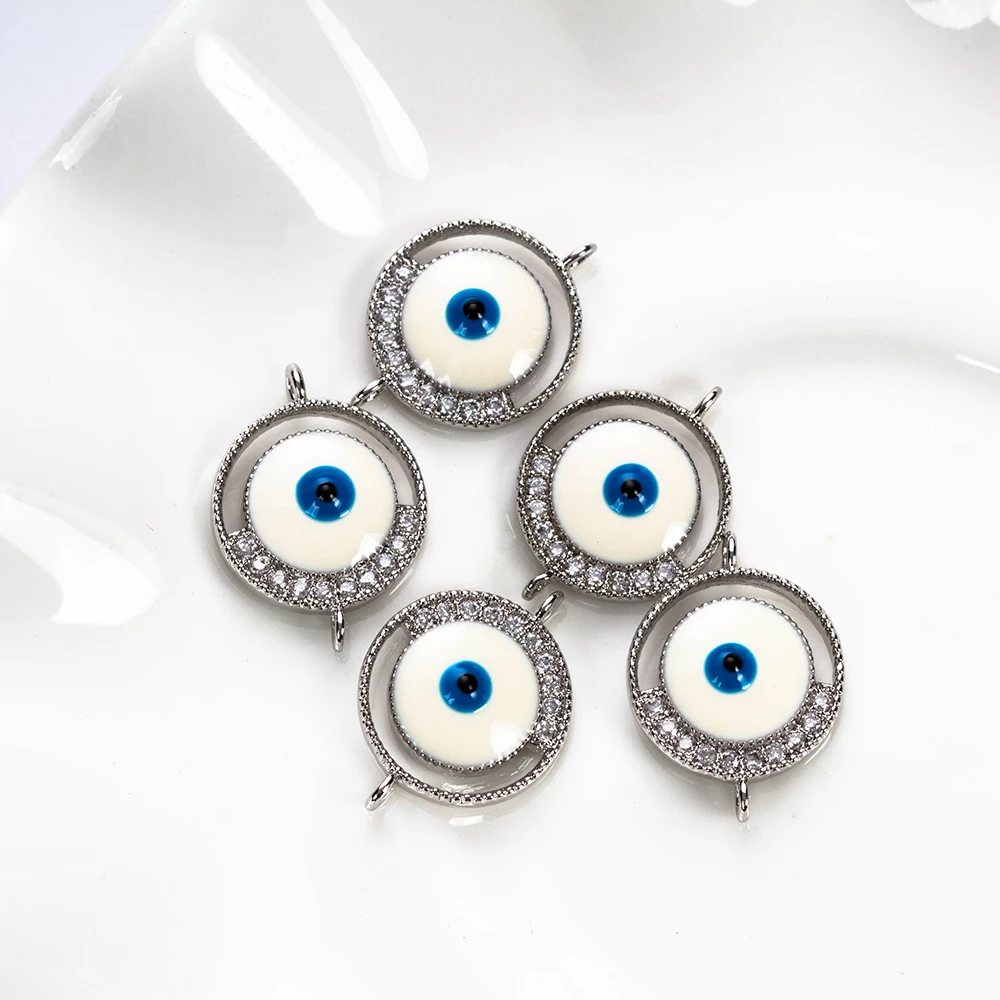 Медные Подвески Lucky Eye от сглаза микро кубический циркон выложенный кулон для