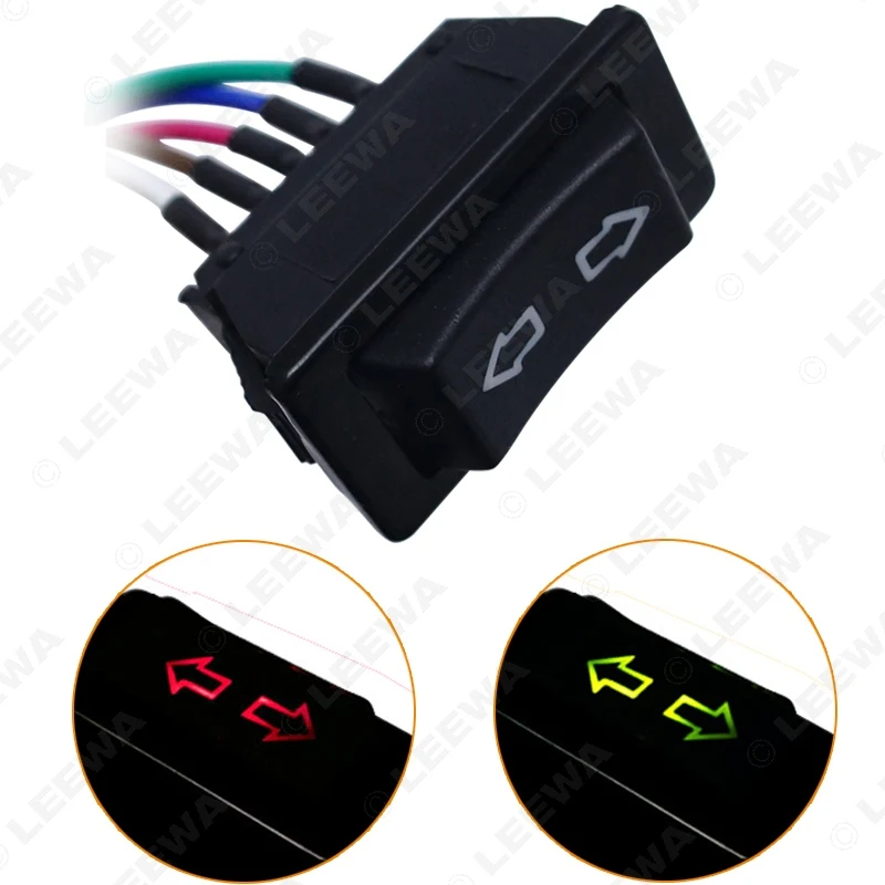 Motobot 10 комплектов 5Pin 20A 24V/12V кнопка переключения окна с красной/зеленой