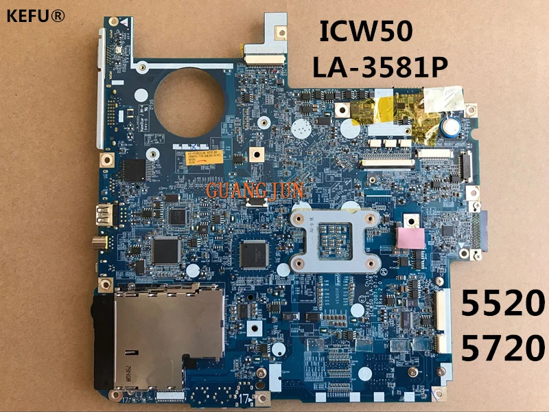 Материнская плата KEFU для ноутбука MBAJ702003 Acer 5520 5720 ICW50 MB.AJ702.003 полностью
