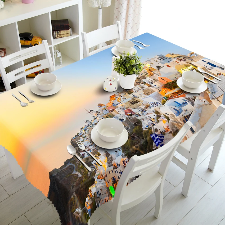 3D скатерть красная большая Роза узор пылезащитный толстый полиэстер