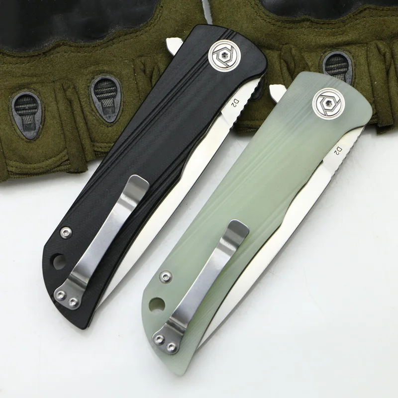 CH Knife CH3001-G10 Flipper folding knife D2 blade G10 handle Outdoor camping hunting pocke fruit knives EDC tools Survival | Инструменты