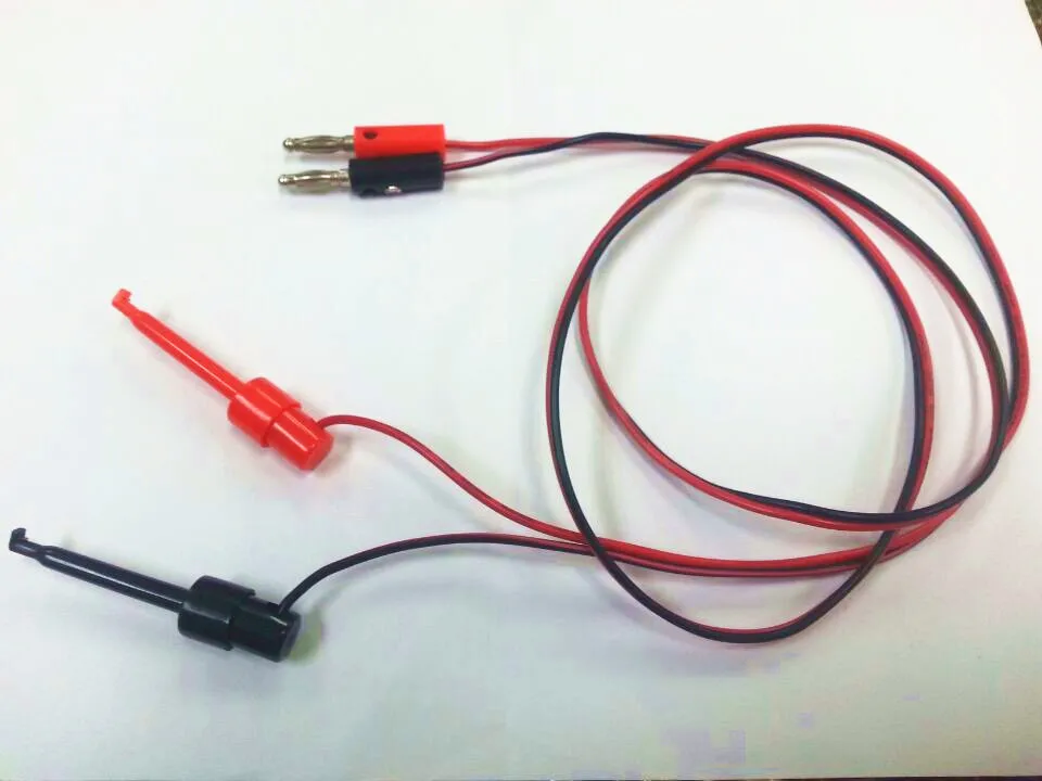 Тестовый крюк зажим зонд к 4 мм штекерным выводам типа банан для микросхем 100 см |