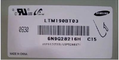 Оригинальная ПРОМЫШЛЕННАЯ ЖК панель 19 0 дюйма LTM190BT03 дисплей 1440 RGB * 900 WXGA