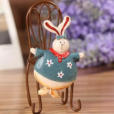 Средиземноморский цвет творческий милый кролик холодильник магнит раннего