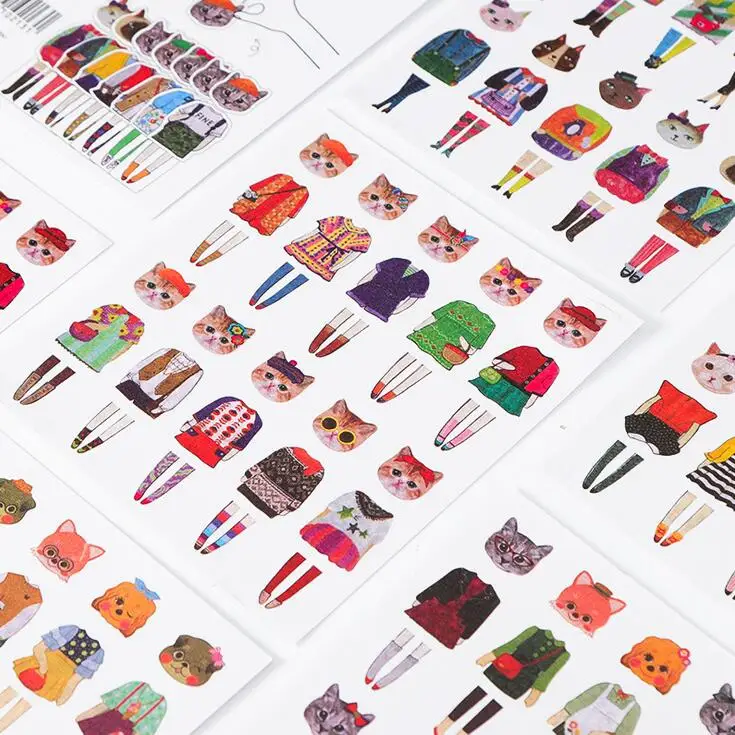 5 шт./упак. одежда для смены собак и кошек цветные декоративные этикетки