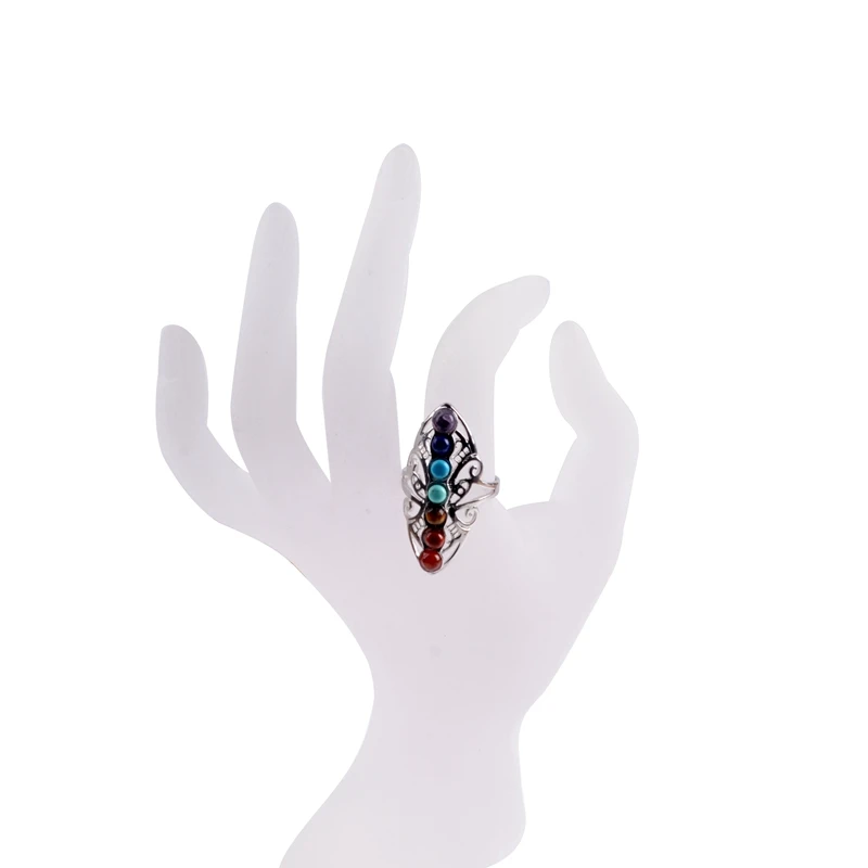 Женское кольцо с Луной из розового золота колье 7 чакрами ювелирное изделие для