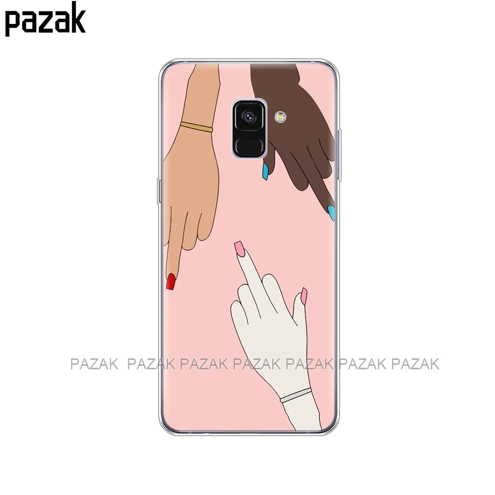 Силиконовый чехол для телефона Samsung Galaxy A8 A530 A530F, чехол для Samsung A8 Plus A730 A730F, Прозрачный чехол для телефона - Цвет: 34530
