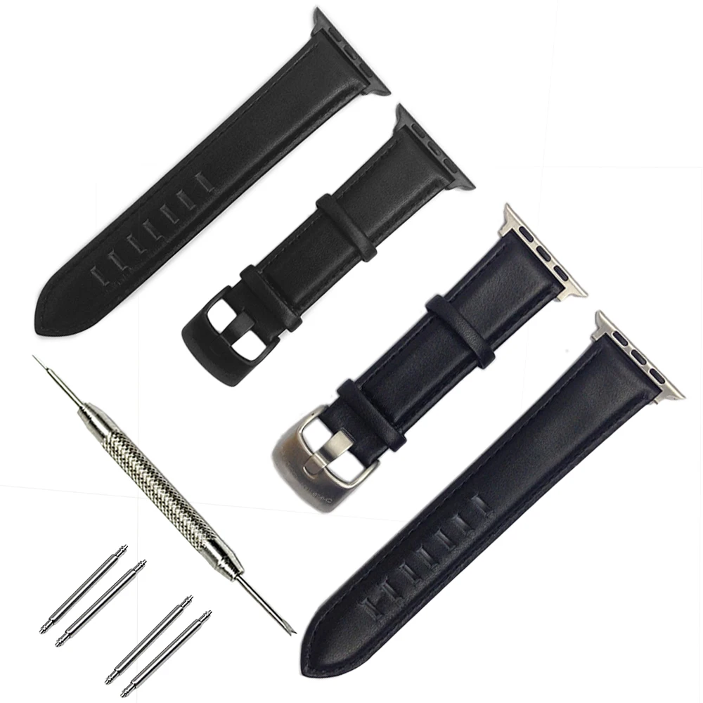 Ремешок из натуральной кожи для наручных часов + Новые адаптеры iWatch Apple Watch 42 мм