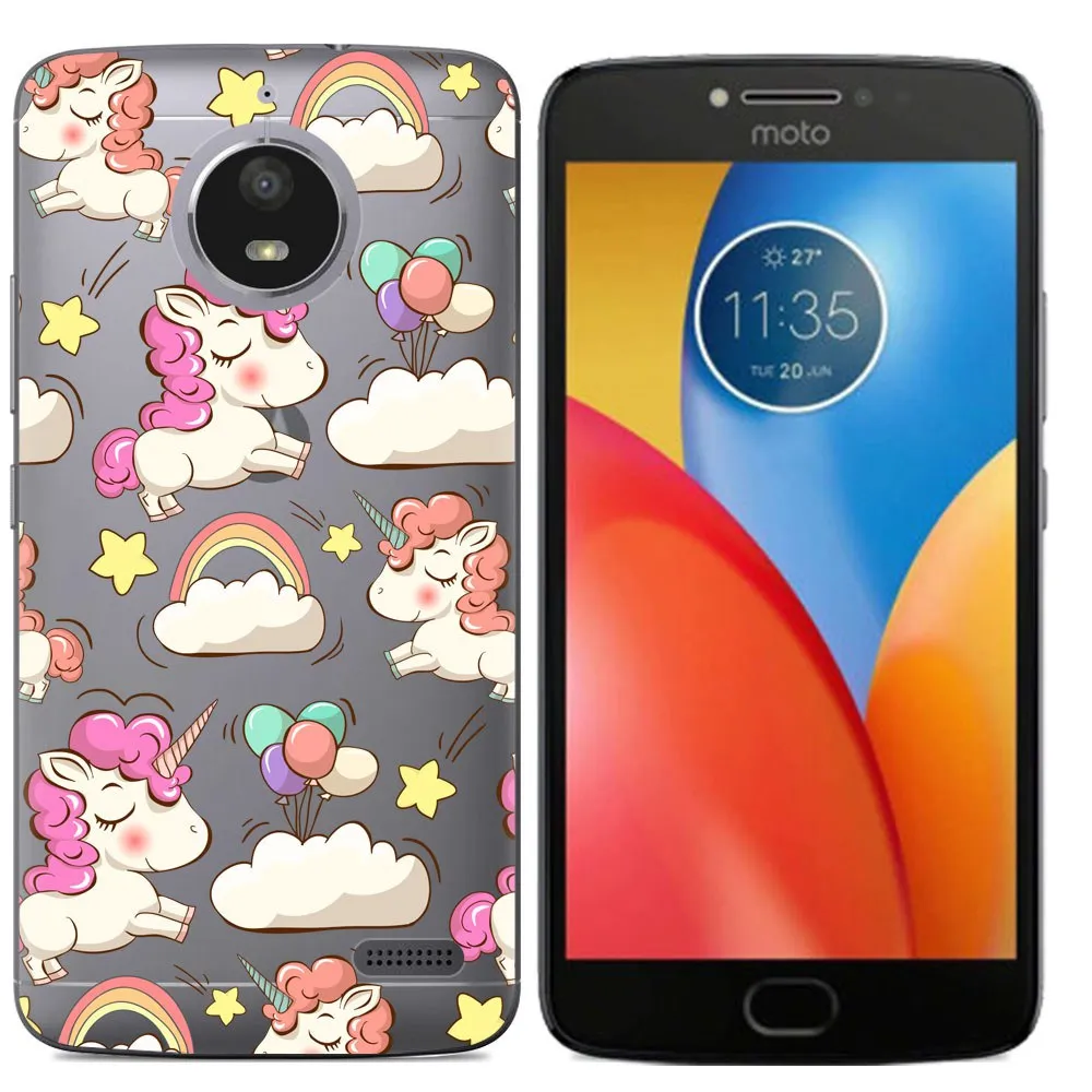 Для Motorola Moto E4 плюс Силиконовая задняя крышка Мягкие TPU для E 4 панели телефона с