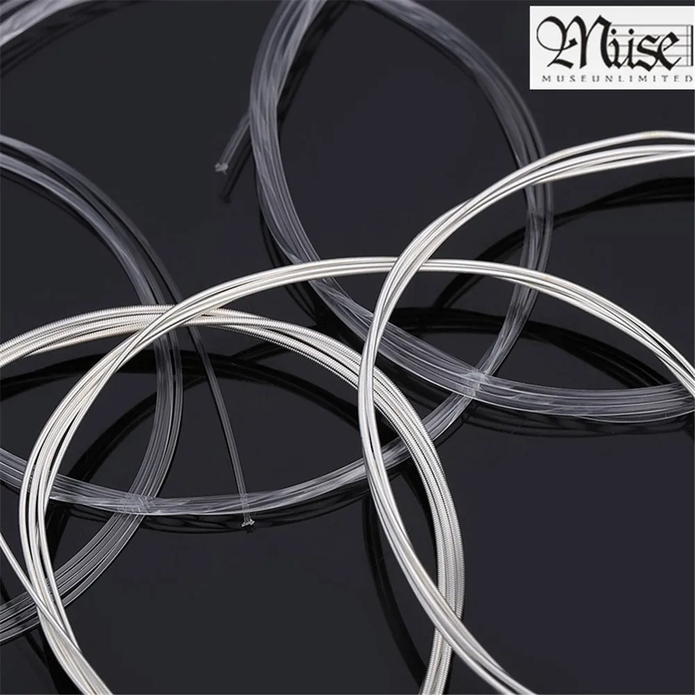 6 шт./компл. SC12 Струны для гитары набор с нейлоновым посеребрением светильник