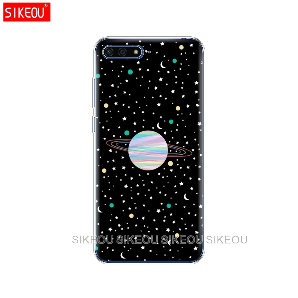 Силиконовый чехол для телефона Huawei Y6 2018 5 7 дюйма цветной мягкие силиконовые чехлы