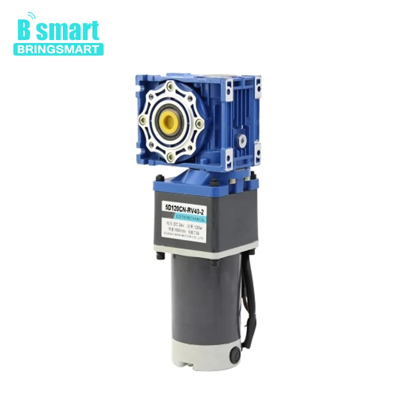 Bringsmart DC двигатель с Редуктором Скорости турбированный двигатель 12V24V двухступенчатый мотор-редуктор 120 Вт Регулируемая скорость