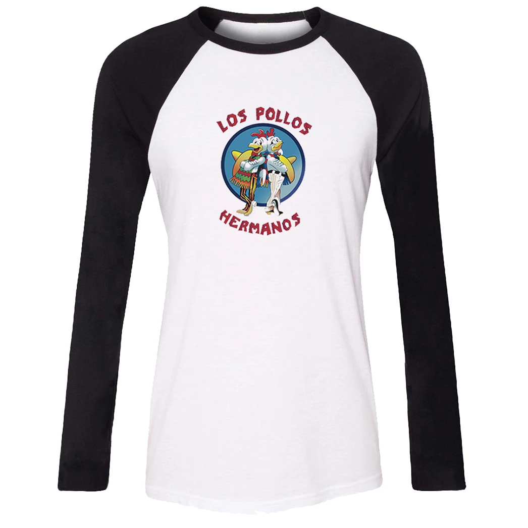 Забавная футболка с надписью Breaking Bad the chicken brothers Punk Alice In Wonderland KEEP CALM black | Женская