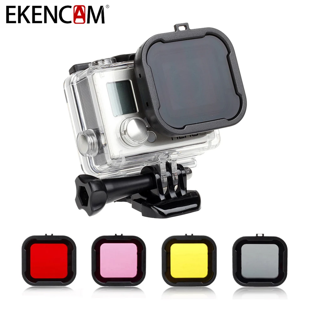 Eken CAM Дайвинг фильтр для eken H9 GoPro Hero 4 Xiaomi Yi 4K камера Дайвинг фильтр аксессуары для камеры