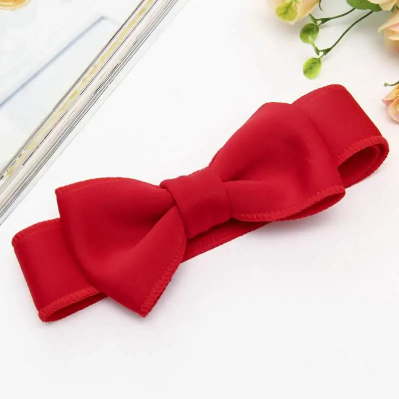 Fashion kids baby child girl head wraps tiara elastic ribbon headband satin big bows headwrap hair bands Accessories For Party | Детская
