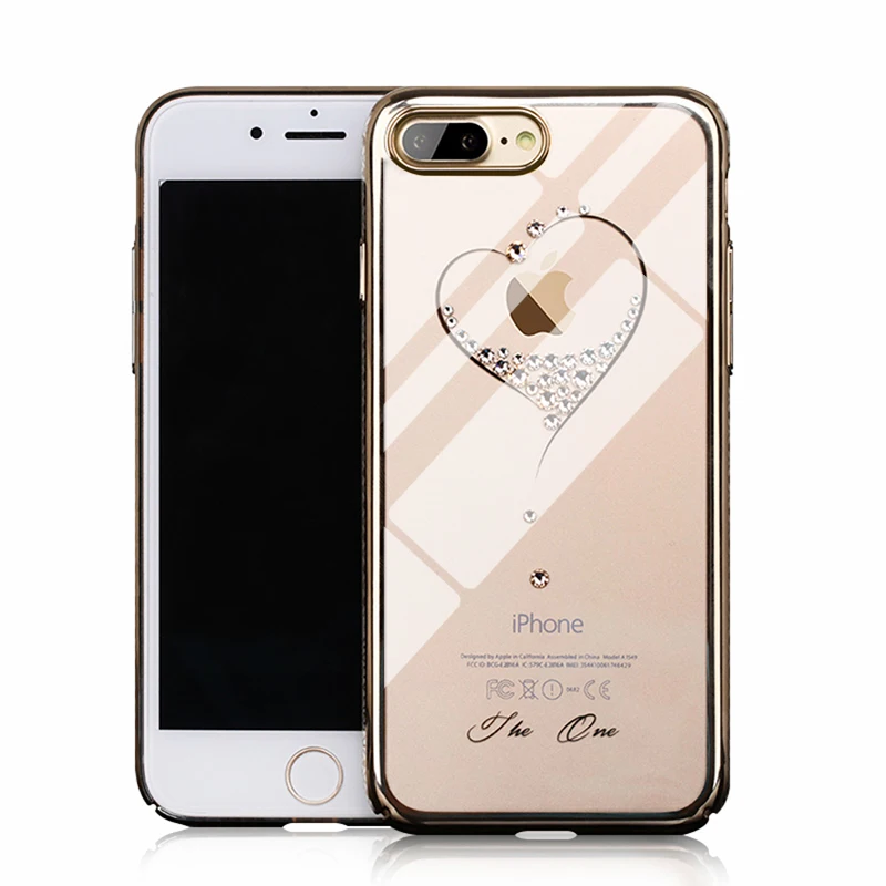 KINGXBAR Case for iPhone 7 Cases Crystals from Swarovski X with Rhinestones Cover 8 Plus Strass |
