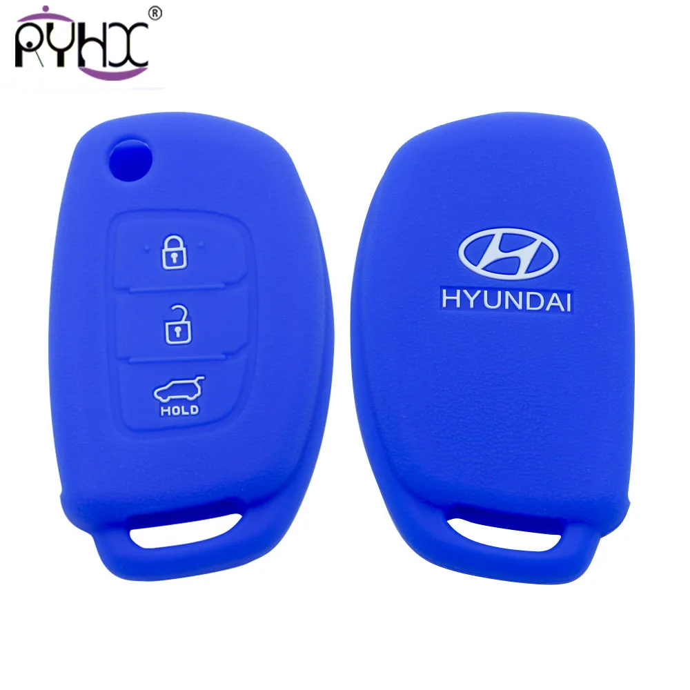 Моющийся 3 кнопки флип силиконовый для ключа автомобиля чехол hyundai ix45 i10 i20 i30 ix25 ix35