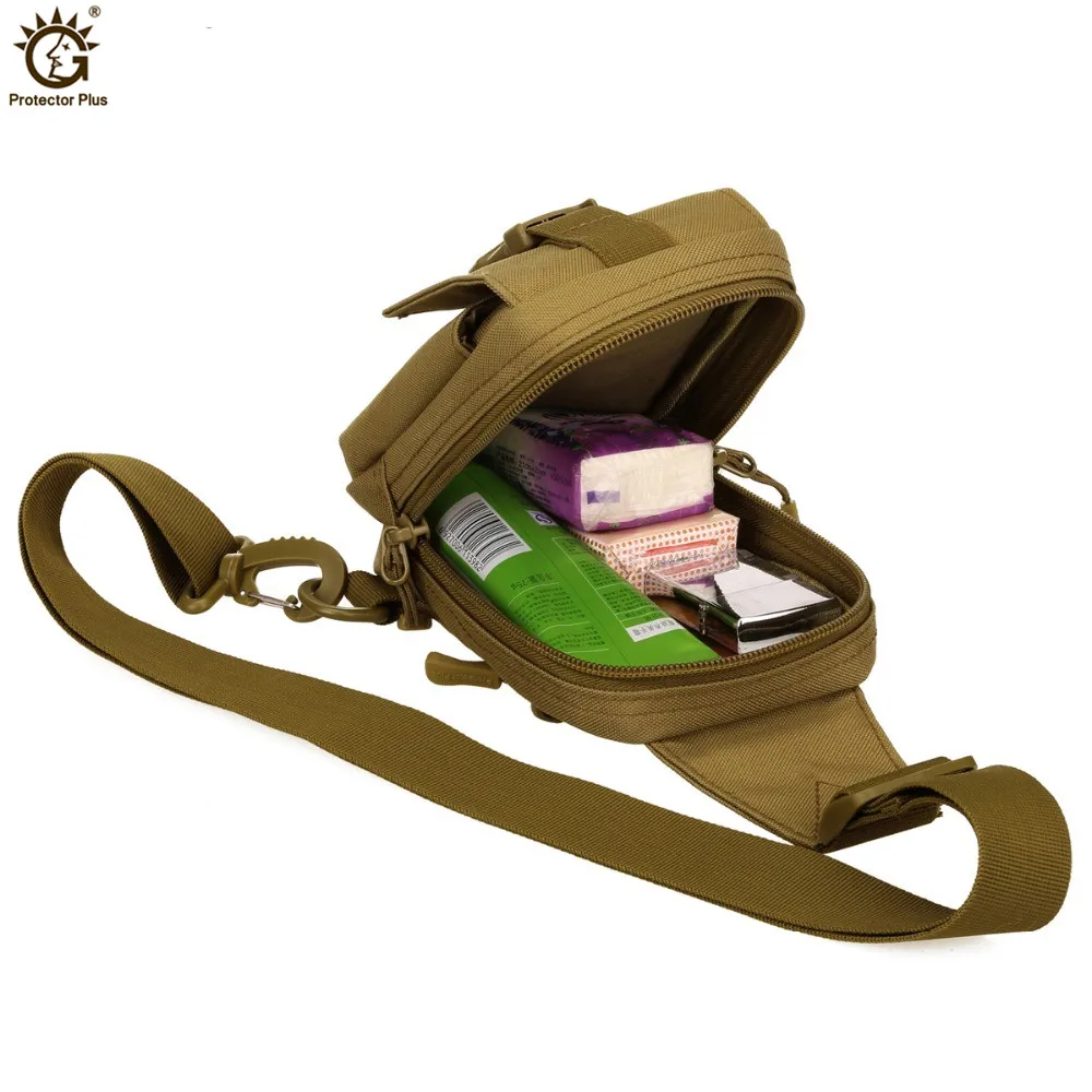 Tactical Bag Sport Bags Waterproof Nylon Military Waist Pack Molle Outdoor Pouch Bag for Camping Hiking Durable