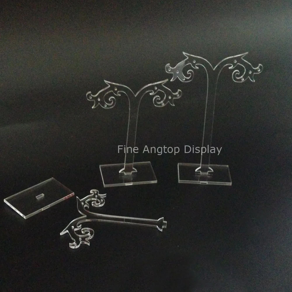 (1 набор = 3 штуки) акриловый держатель для сережек прозрачная витрина ювелирных
