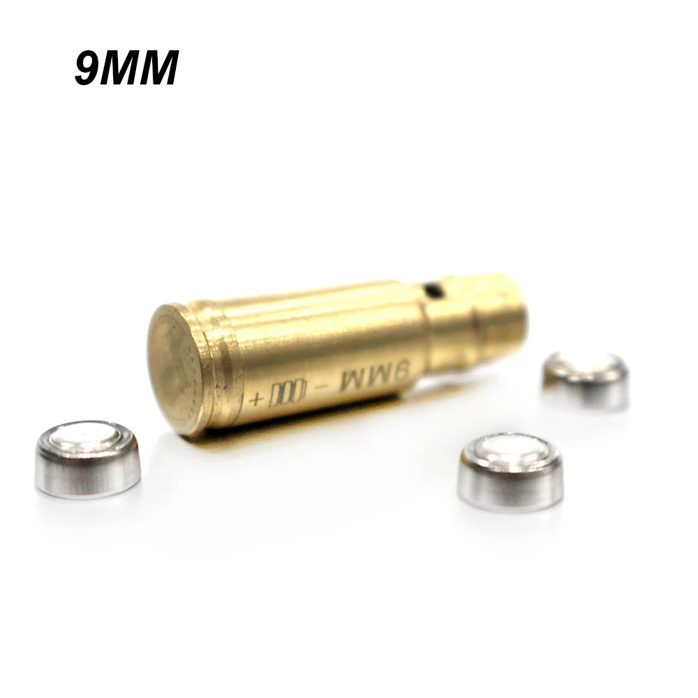 9MM LUGER Red Dot лазер латунный Boresight 7,62x39 7,62x54 9 мм CAL.38 223REM 308 Картридж Диаметр Sighter для охотничьей винтовки - Цвет: 9MM