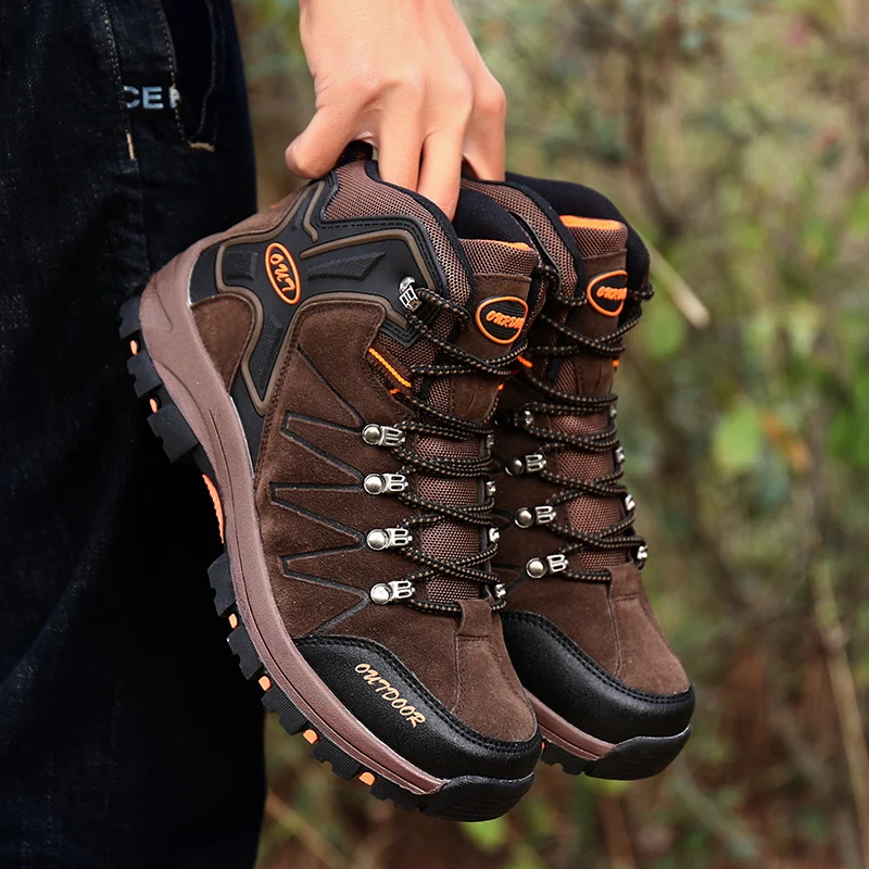 High Quality Men’s Shoes 39-45 Anti-slip Breathable high top Sneakers Summer For Male Wear Resistant Sports | Обувь